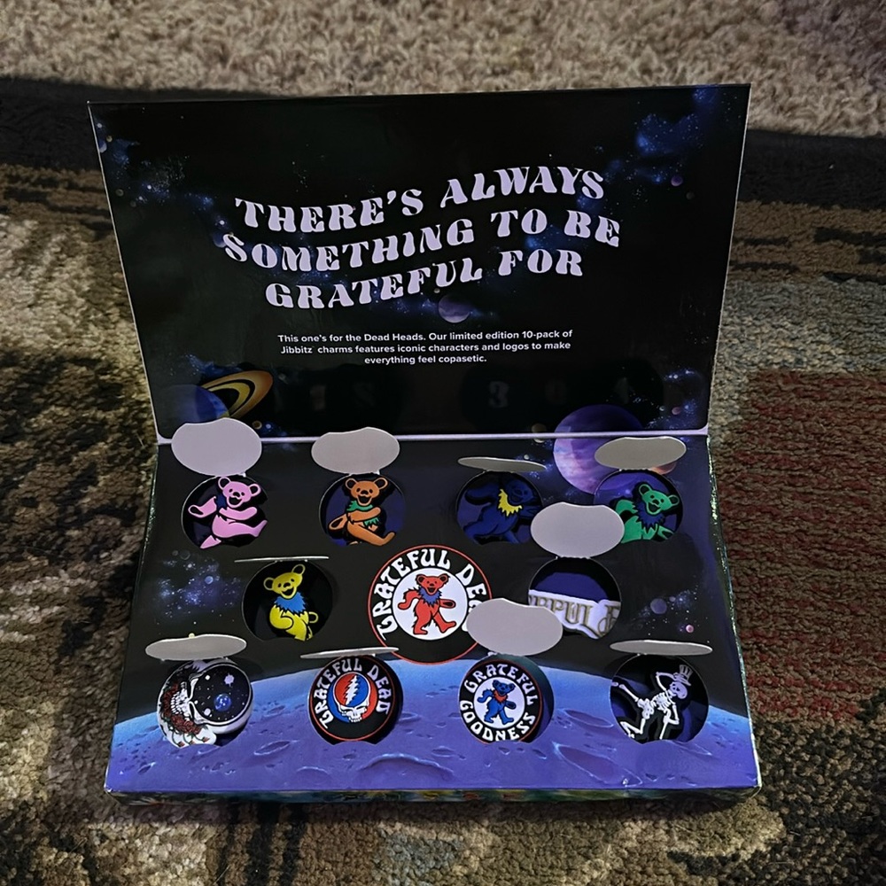 Grateful Dead 10 pack CROC charms